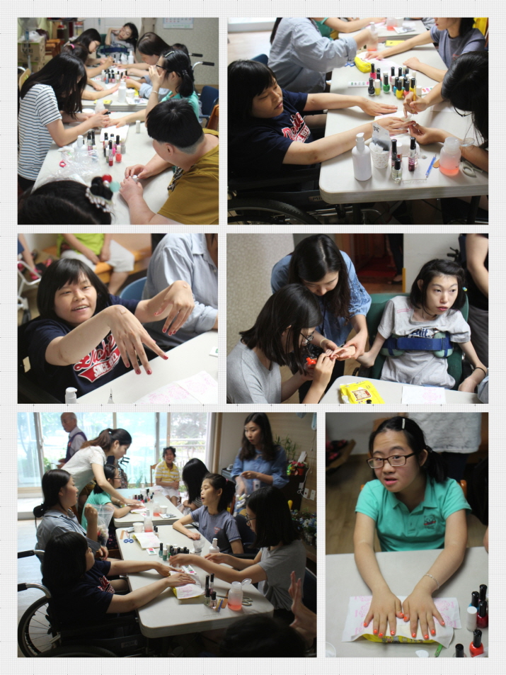 주간보호센터 - 구립망원청소년문화센터 청소년네일봉사단 