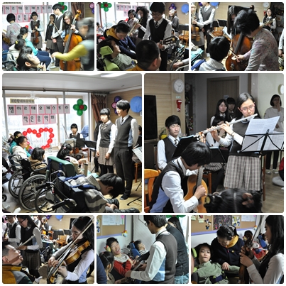 서울국제고등학교 벨아르떼 오케스트라 단원들과 함께한 "작은 음악회"