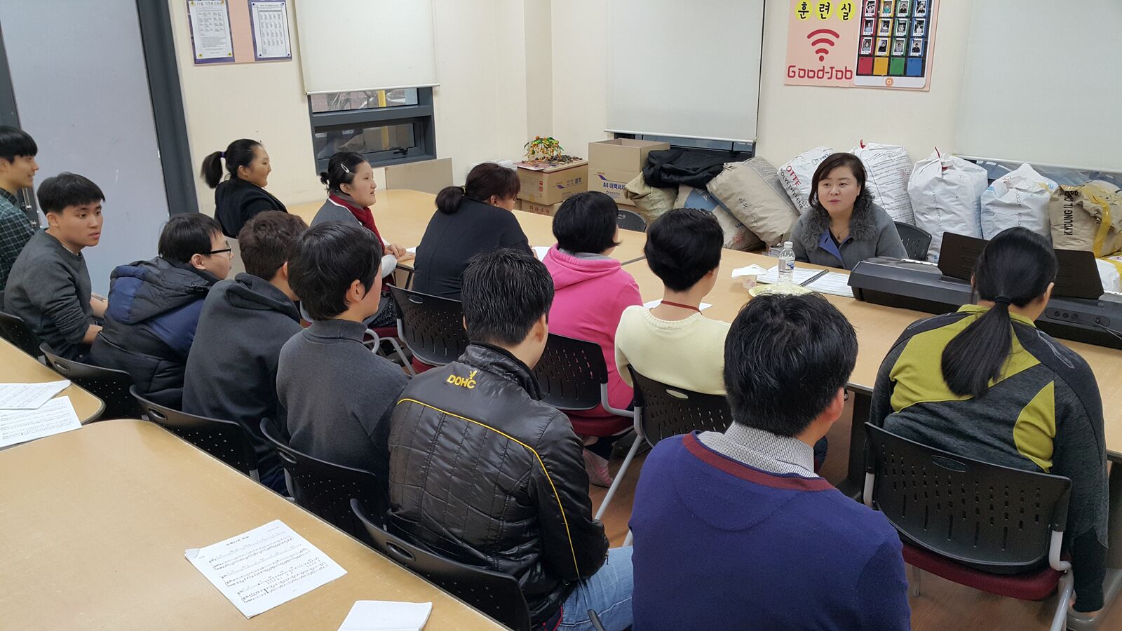직업훈련실 한국예술원 보컬트레이닝 수업