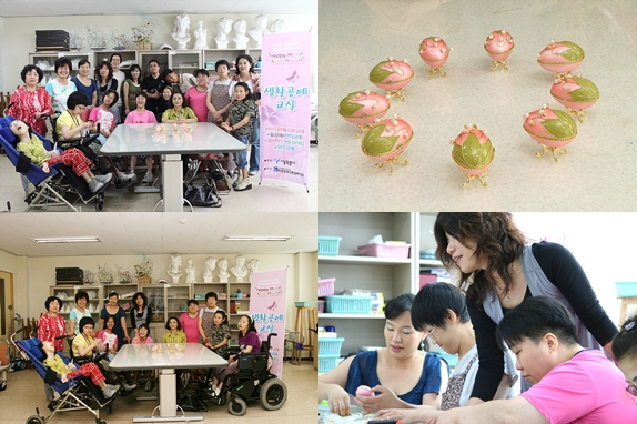 생활공예교실(알공예, 양초공예)진행하였습니다.