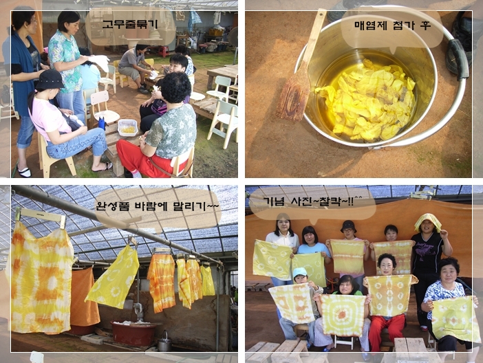 여성장애인 자조모임 - 천연 염색 체험